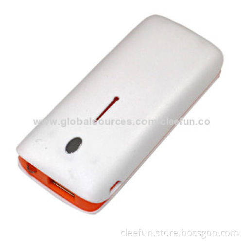 Fashionable Portable Power Bank, 4,400 to 5,200mAh Capacity, for Samsung S5 and iPhone 5s